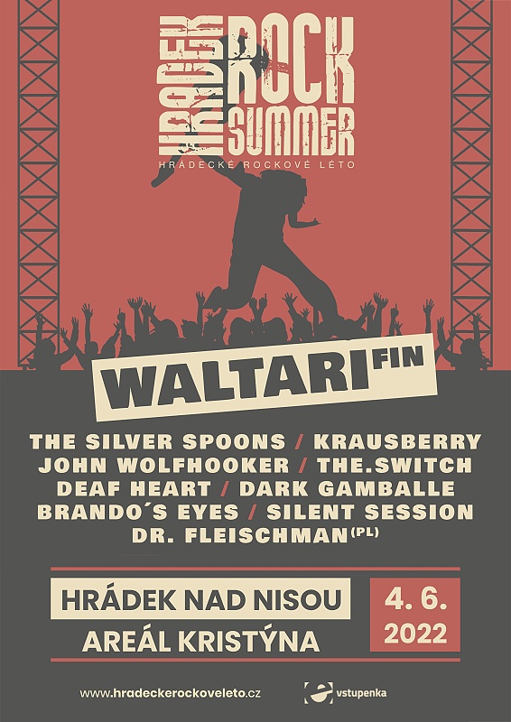Festival Hrádecké rockové léto- Waltari, The Silver Spoons, Krausberry, John Wolfhooker, The.Switch, Deaf Heart, Dark Gamballe a další -Hrádek nad Nisou